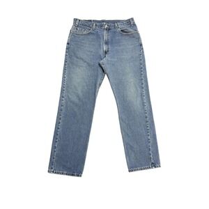 Vintage 1999 Levis 505 Jeans Mens 38x32 Blue Denim Regular Fit Straight Leg Y2K